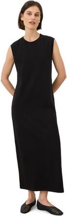 Pact Organic Cotton Soft-Slub Essential Muscle Tee Maxi Dress in Black at Nordstrom, Size Xx-Large