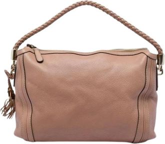 Gucci Pre-owned Bella Schoudertas - Dames - Vintage Schoudertas - Beige - ONE Size - Leer - Vintage