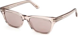 Tom Ford Penn-02 Zonnebril - unisex - Zonnebrillen - Bruin - 53 MM - Accessoires