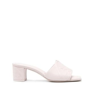 Alexander McQueen Beige Sandalen met Zegelversiering - Dames - Muiltjes - Beige - 36 EU - Leer - Schoenen