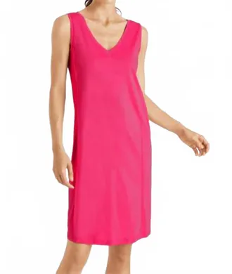 Hanro Pure Essence Tank Nightgown In Fuschia