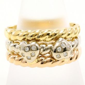 C&A Pink Gold White Gold Yellow Gold Yellow Gold (18K) Pink Gold (18K) White Gold (18K) Band Ring (Pre-Owned)