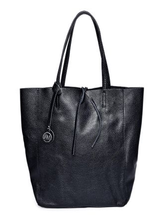 Roberta M Zwart Rundleer Tas