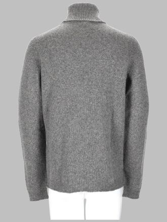 Roberto Collina Wool and Baby Camel Blend Turtleneck Sweater - Gray