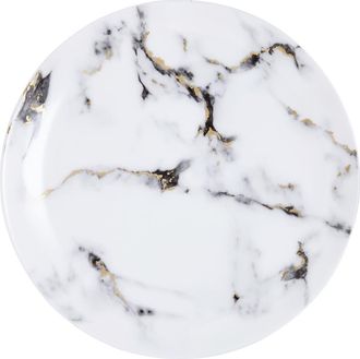 Prouna Marble Venice Fog Dinner Plate in White at Nordstrom