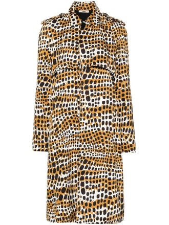 Celine Trench in seta con stampa anni 2000 - Toni neutri