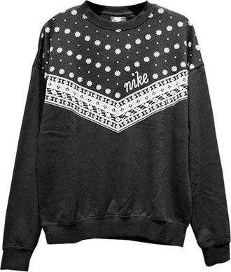 Nike (WMNS) Nike Sportswear Heritage Round-neck Sweatshirt Black CU5949-010