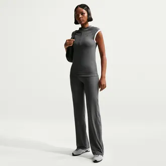 Nike Womens Nike Sportswear Flared Pants in Grey | IO1295-068