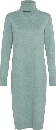 Saint Tropez MilaSZ Roll Neck Long Dress - Dames - Jurken - Blauw - Maat: M