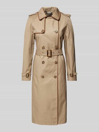 Lauren Ralph Lauren Trenchcoat mit Tailleng&uuml;rtel in Beige, Gr&ouml;&szlig;e S