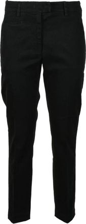 Dondup broek - Dames - Chinos - Zwart - W24 - Katoen - Broeken