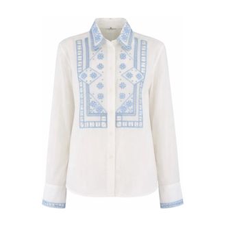 Ermanno Scervino Shirts, female, Multicolor, Size: XS Embroidered Shirt