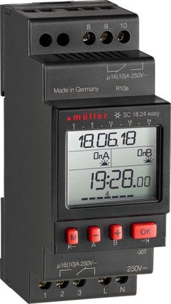 OEM Muller Sc 18.24 Easy Programador Horario Negro
