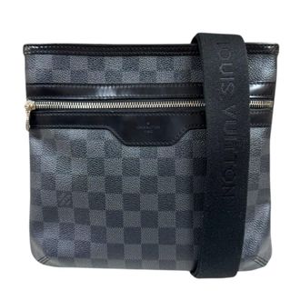 Louis Vuitton Black Gray Damier Graphite Canvas Shoulder Bag (Pre-Owned)