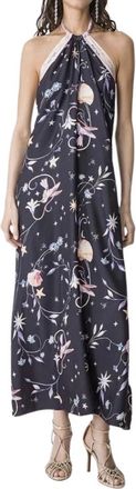 Forte_Forte Deliverance Halter Maxi Jurk - Dames - Maxi kleedjes - Veelkleurig - S - Kleedjes