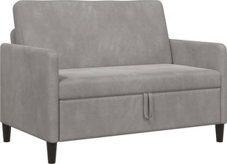 vidaXL Sof&aacute; Con Almacenamiento Gris Claro 122 X 78 X 87 Cm Poli&eacute;ster Vidaxl