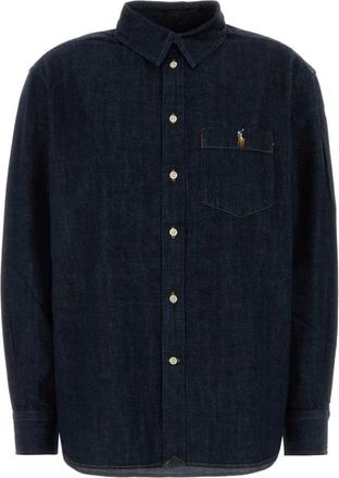 Polo Ralph Lauren Classic Fit Denim Shirt - female - Polo Ralph Lauren - Shirts - Blue - XS - Blouses & Shirts