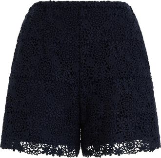 Red Valentino Modern Elegant Shorts - Dames - Bermuda - Blauw - XS - Polyester - Korte Broeken
