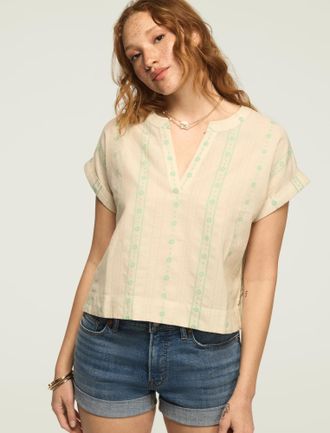 Lucky Brand Womens Novelty Popover Shirt