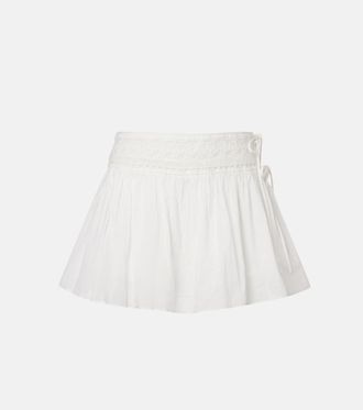 Poss&eacute; Danielle lace-trimmed cotton skort