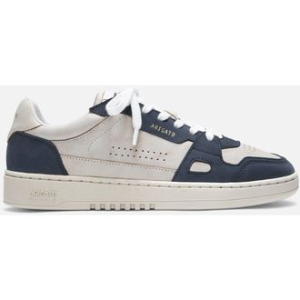 Axel Arigato Dice Lo Cracked Leather Sneaker in Beige/blue at Nordstrom, Size 48