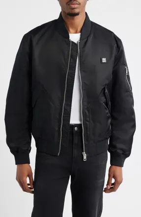 HUGO BOSS Badam Bomber Jacket in Black at Nordstrom, Size Xx-Large