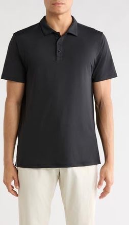 90 Degree by Reflex Short Sleeve Jersey Polo in Black at Nordstrom Rack, Size Xx-Large