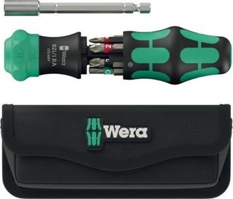 Wera Destornillador Carraca Puntas 1/4 Mango (mango 6 Pz. - Wera