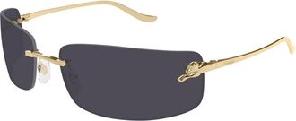Cartier Accessoires, unisex, Geel, ONE Size, Ct 0503S 001 Zonnebrillen