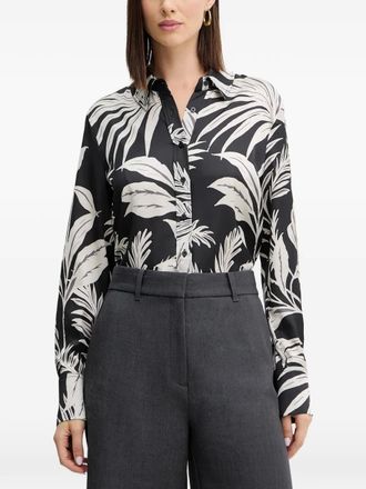 Guess Co Camicia Concetta a fiori - Nero