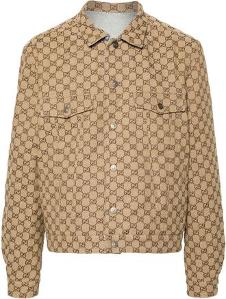 Gucci reversible denim jacket - men - Cotton/Polyester/Cotton - 48 - Blue