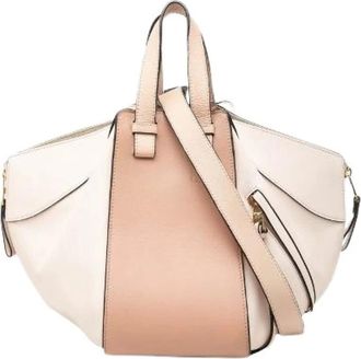Loewe Pre-owned Handbags, female, Pink, Size: ONE SIZE Pre-owned Hammock Small Leather 2way Bag
