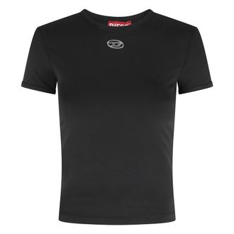 Diesel T-Shirts, female, Black, Size: XS T-uncutieslong-od