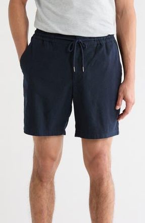 Nordstrom Linen Blend Shorts in Navy Sapphire - Black Eoe at Nordstrom Rack, Size Xx-Large
