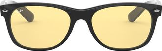 Ray-Ban New Wayfarer 55mm Rectangular Sunglasses in Black /Yellow at Nordstrom