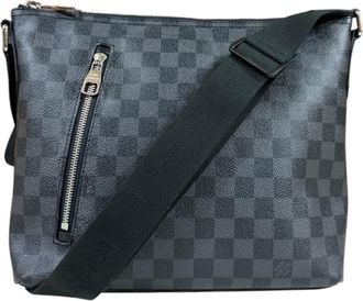 Louis Vuitton Damier Graphite Black Gray Damier Graphite Shoulder Bag (Pre-Owned)