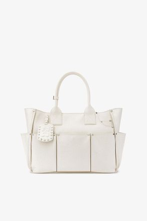Ganni White Posy Bag in Ostrich