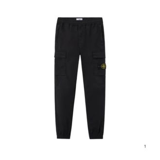 Stone Island Cargo Broek - Heren - Slim Fit Broeken - Zwart - W31 - Katoen - Broeken