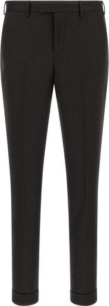 Pantaloni Torino Black Flat Front Trousers