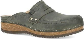 Dansko Maggy Penny Loafer Platform Clog in Olive at Nordstrom, Size 42