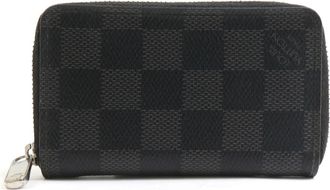 Louis Vuitton Black Gray Damier Graphite Coin Purse/Coin Case (Pre-Owned)