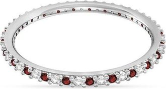Allurez 14K 0.25 Ct. Tw. Diamond & Garnet Band Ring