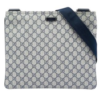 Gucci Pre-owned Canvas Crossbody Bag - Dames - Pre-owned - Grijs - Maat: ONE Size
