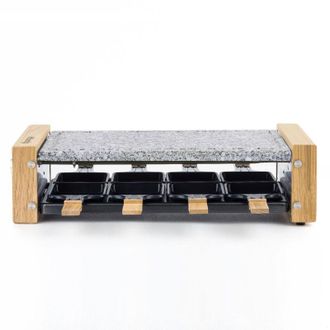H.Koenig Hkoenig Wod8 - Raclette 8 Personas 2 En 1, Plancha Con Piedra Natural, 1200 W