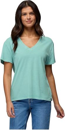 Prana Everyday V-neck T-Shirts Womens Workout Sea Glass : LG (Womens 12-14), Cotton
