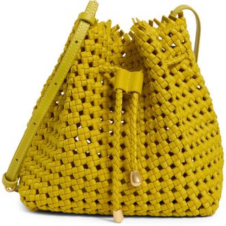 Naghedi Medium Mallorca Bucket Bag in Ochre at Nordstrom