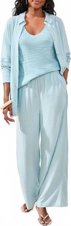 Tribal Long Sleeve Button Front Shirt With Back Placket In Ltaquasky-3332