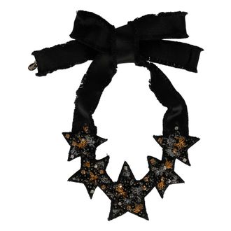 Red Valentino Necklaces, female, Black, Size: ONE SIZE Stylized Star Necklace