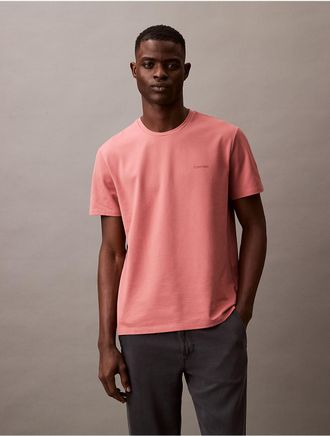 Calvin Klein Mens Tech Pique T-Shirt - Pink - 2XL