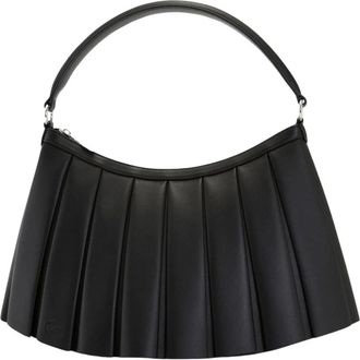 Lacoste Small Lenglen leren tas - Dames - Handtassen - Zwart - ONE Size - Leer - Tassen